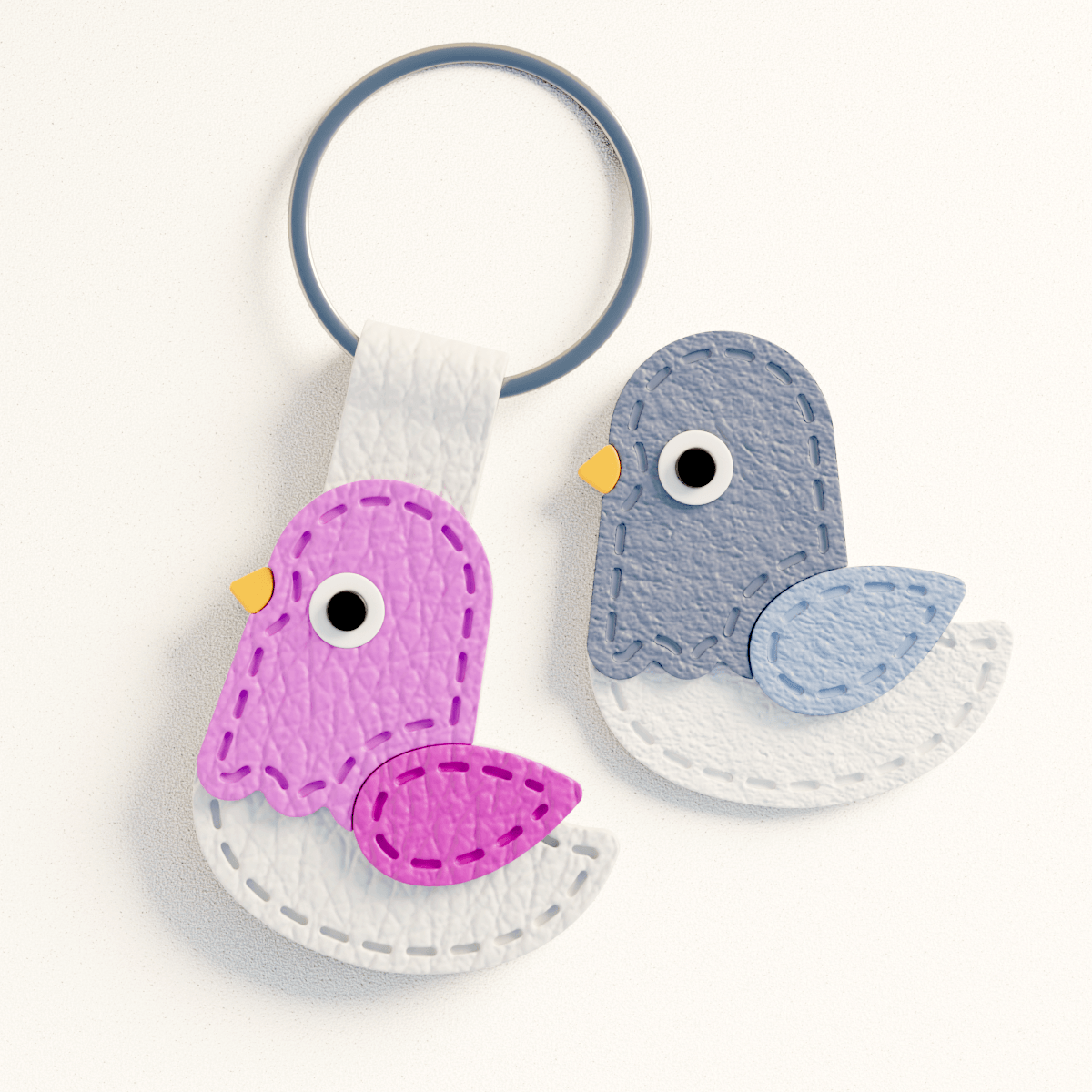 Stitch Pigeon Bird Snap Card - Claylab