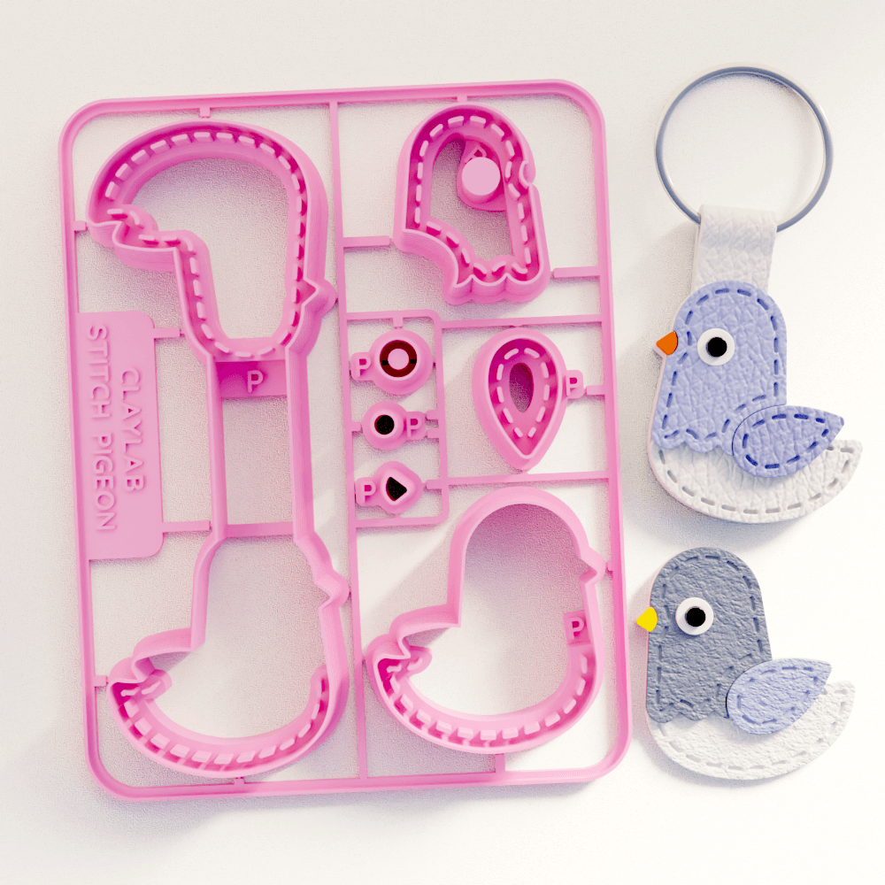 Stitch Pigeon Bird Snap Card - Claylab