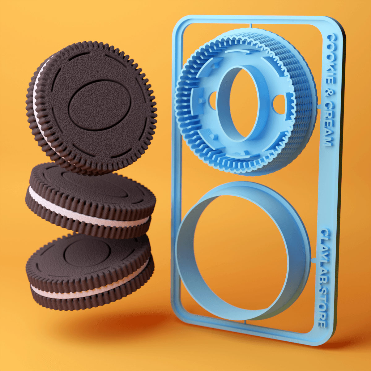 Cookie & Cream Snap Card - Claylab