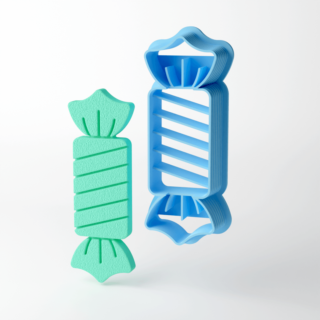 Long Candy Wrapper Clay Cutter - Claylab