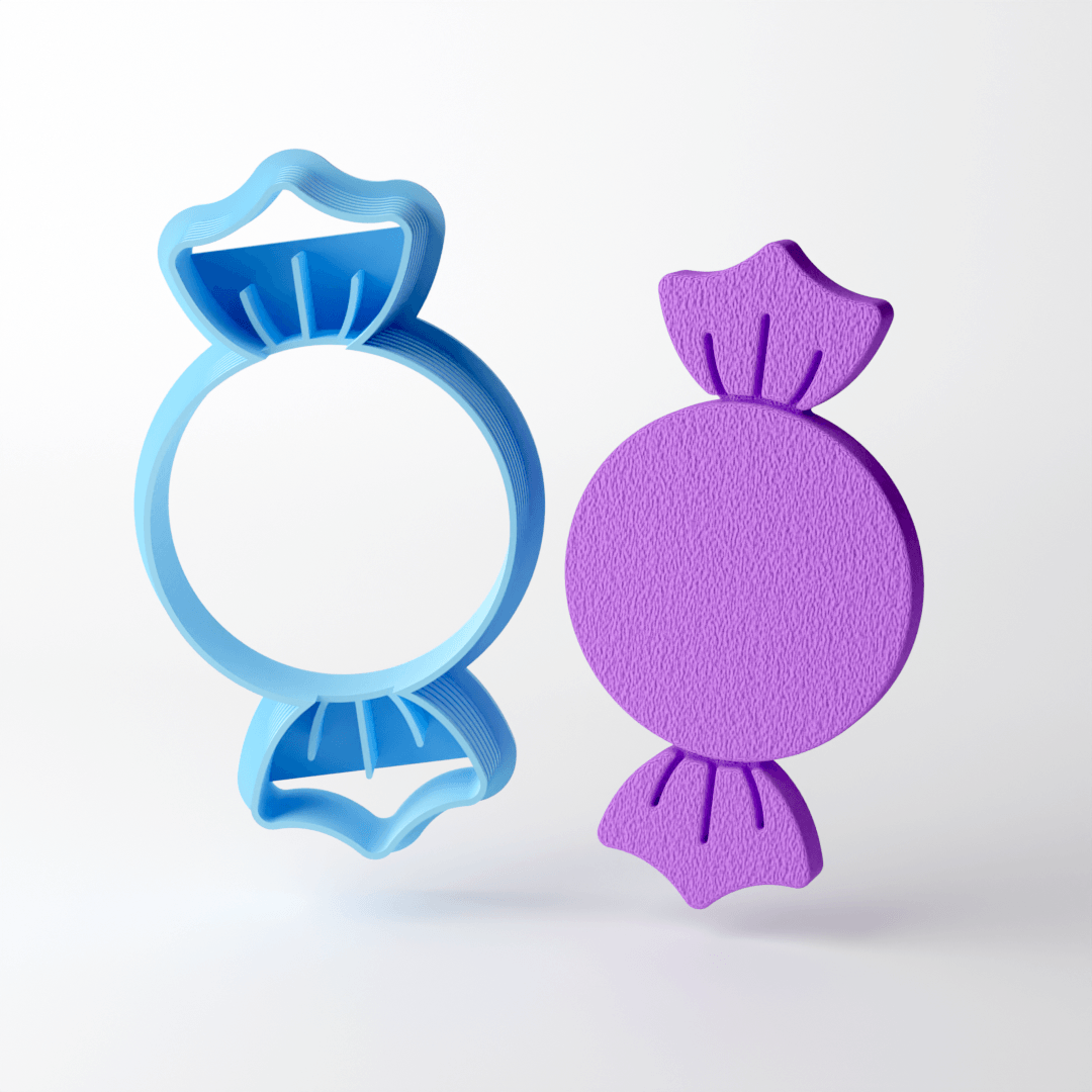 Round Candy Wrapper Clay Cutter - Claylab
