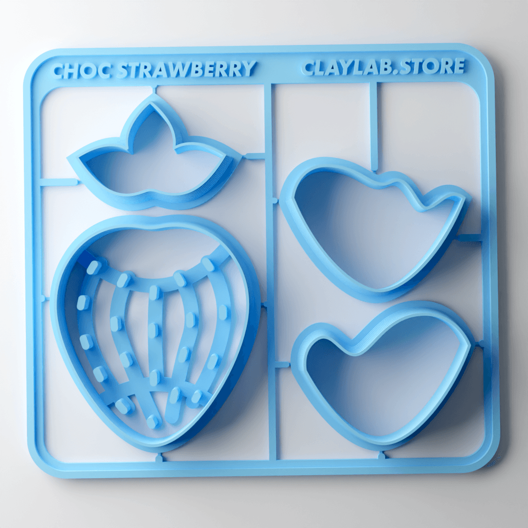 Choc Strawberry Snap Card Kit - Claylab