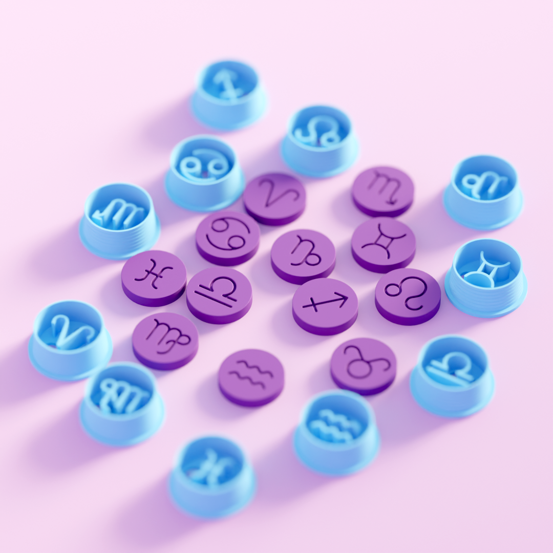 Zodiac Stud Cutter Pack (12 Stud Cutters)
