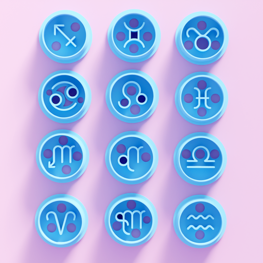 Zodiac Stud Cutter Pack - 12 Stud Cutters
