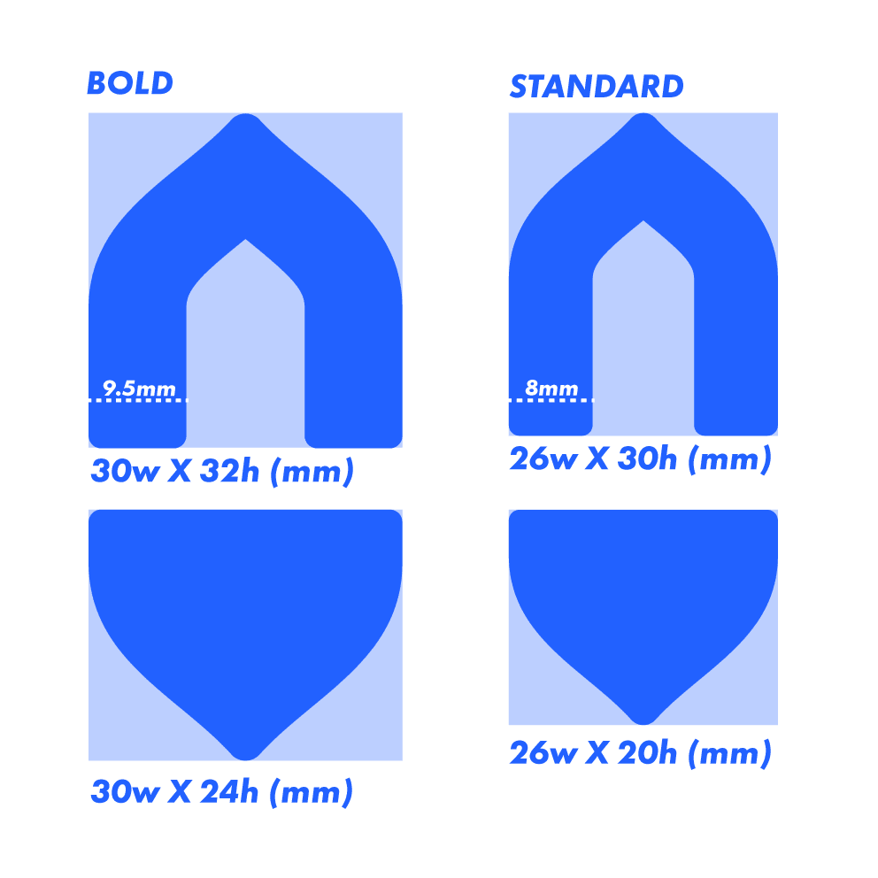 Tudor Arch Clay Cutter Pair - Claylab
