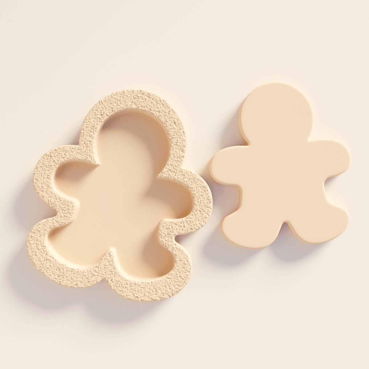 Gingerbread Man Embedded Clay Cutter (Xmas 2024) - Claylab