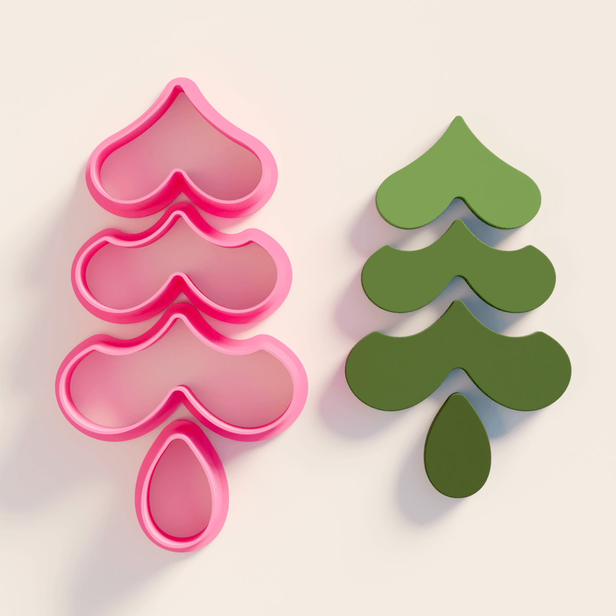 Christmas Tree Dangle Clay Cutter (Xmas 2024) - Claylab