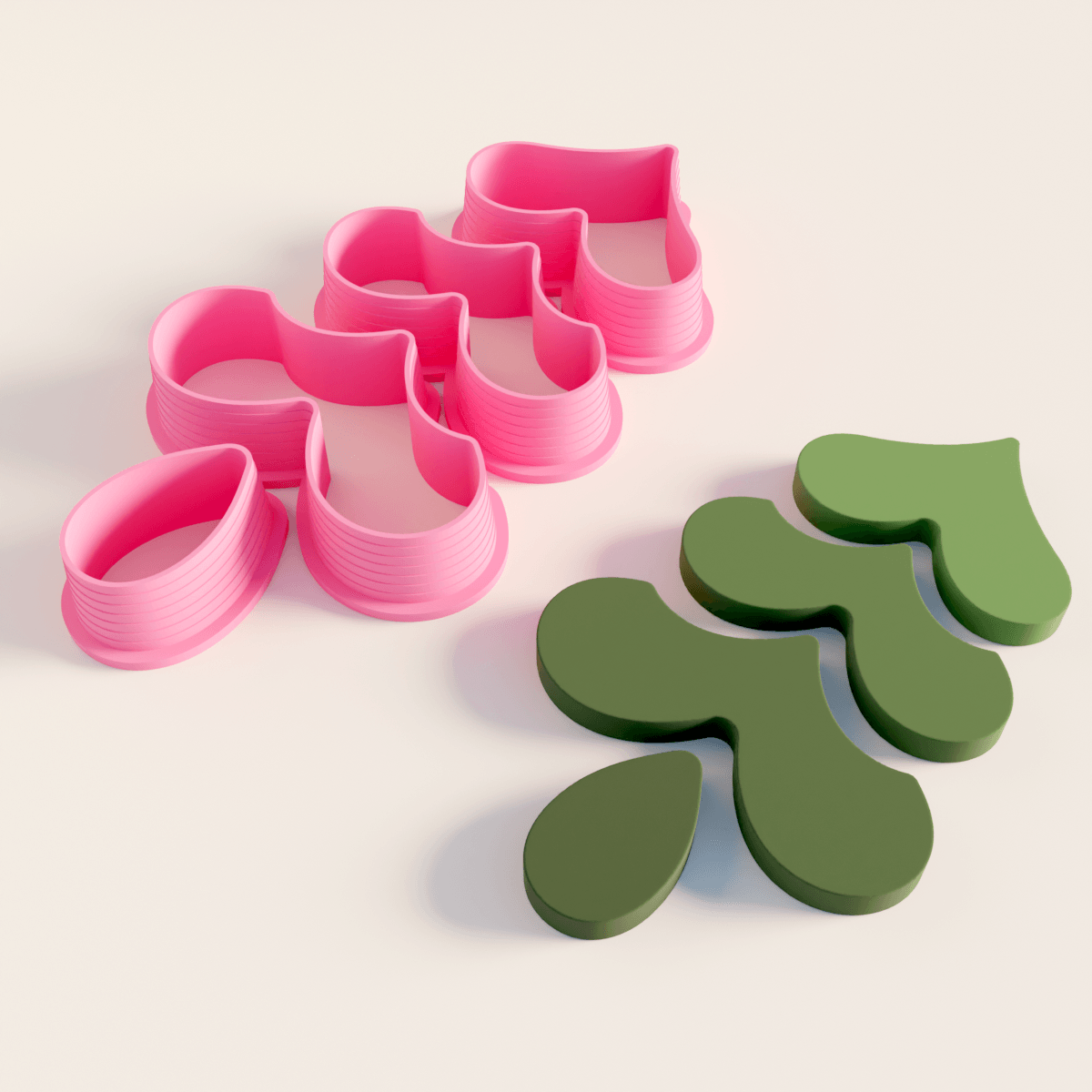 Christmas Tree Dangle Clay Cutter (Xmas 2024) - Claylab