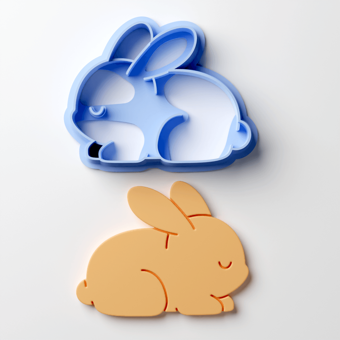 Sleepy Bunny Clay Cutter - Claylab