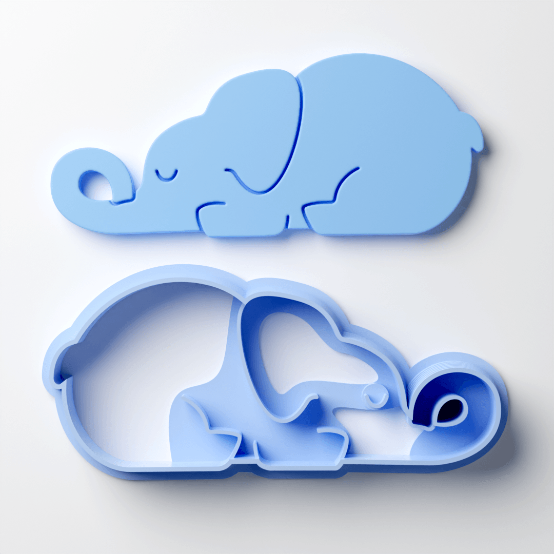 Sleepy Elephant Clay Cutter - Claylab