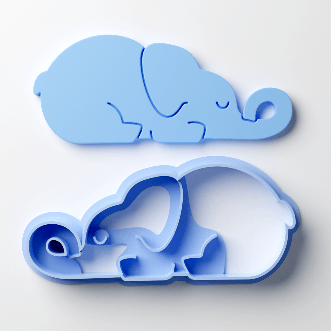 Sleepy Elephant Clay Cutter - Claylab