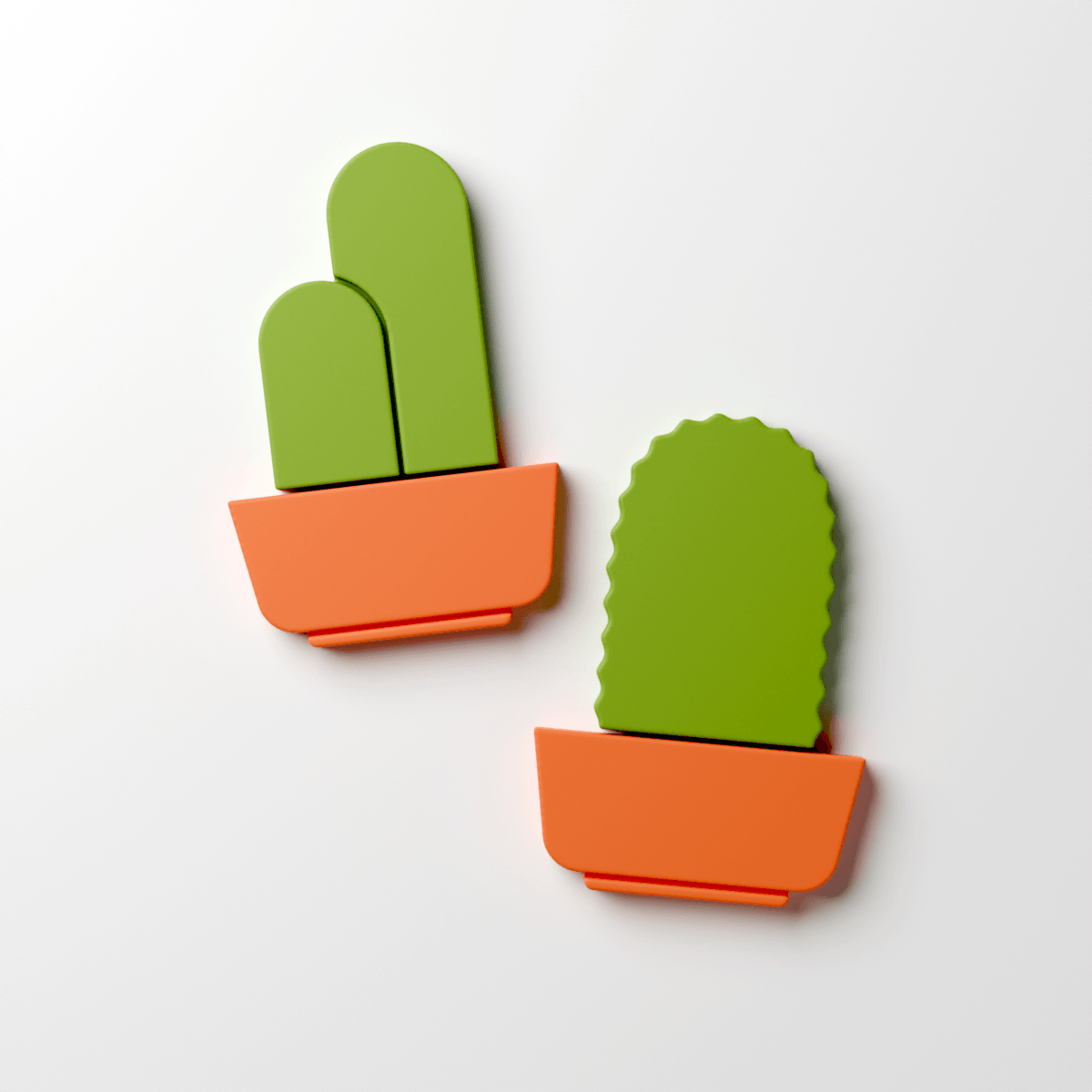 Pot & Plants Set 1 (3 Clay Cutters) - Claylab