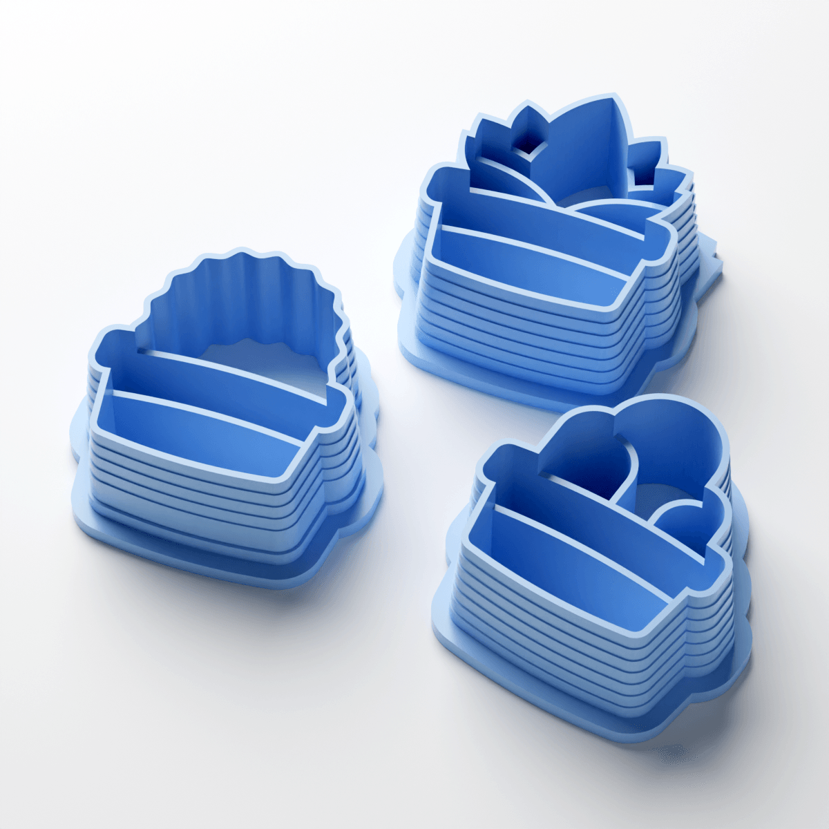 Pot & Plants Stud Set (3 Clay Cutters) - Claylab