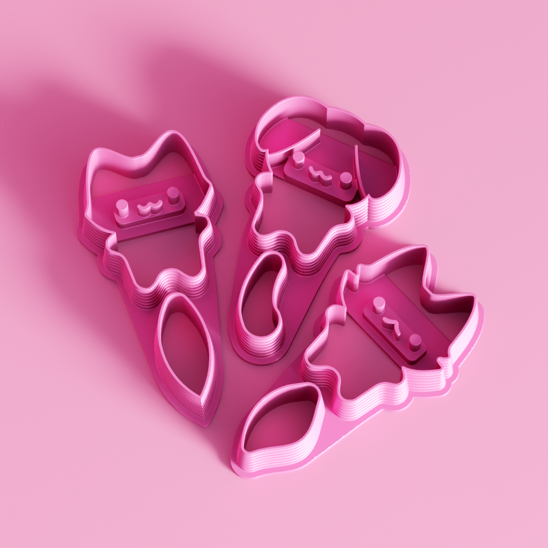 Kawaii Animal Dangle Cutter Set