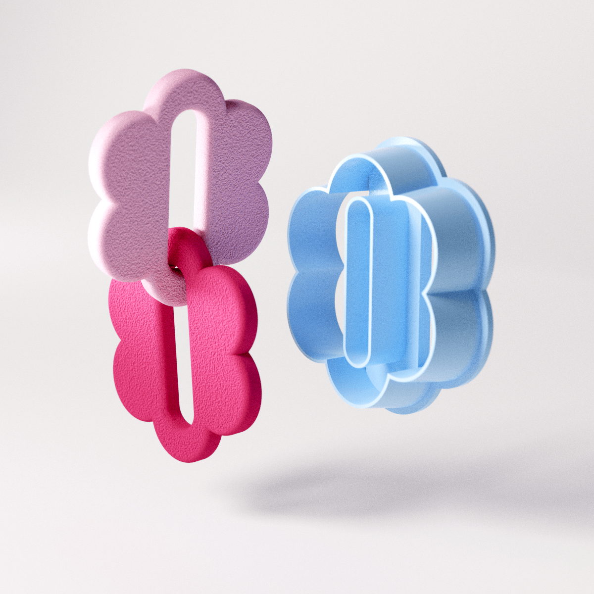 Flower Link Clay Cutter (Standard Size) - Claylab