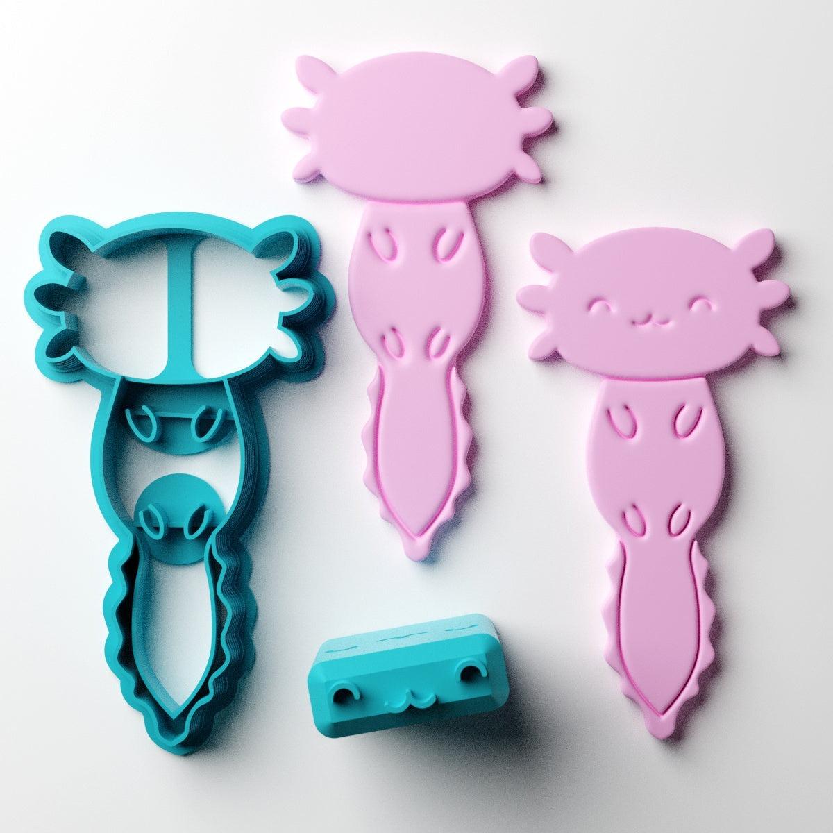 Axolotl Kawaii Character Clay Cutter - Claylab
