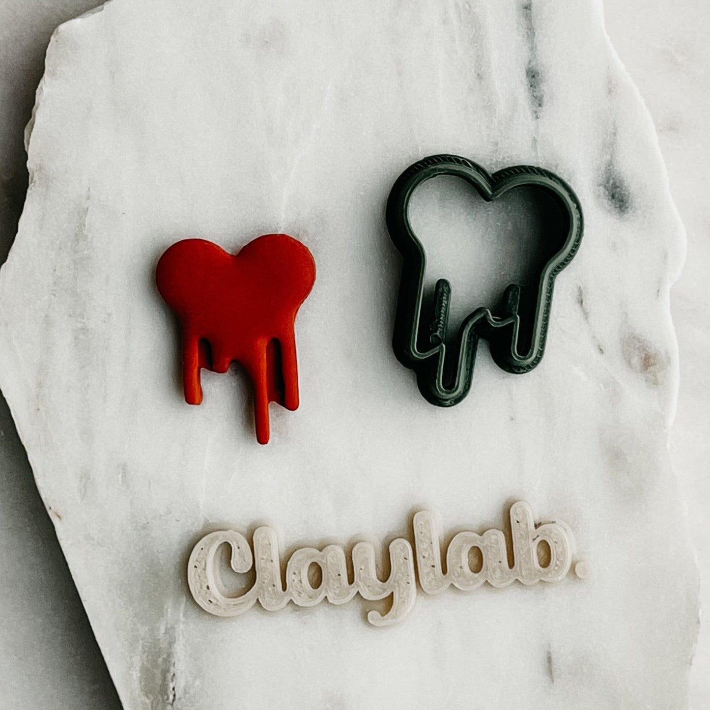 Bleeding Heart Clay Cutter - Claylab