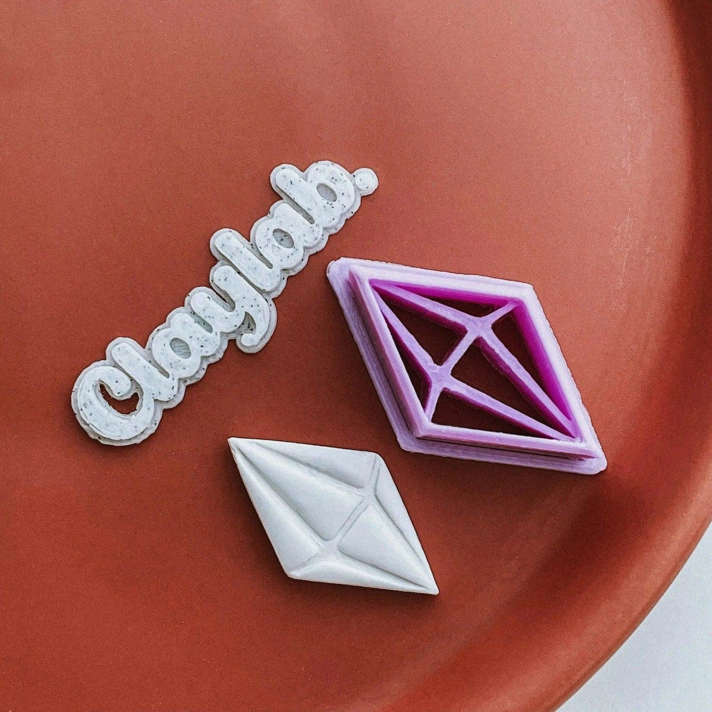 Diamond Embossed Clay Cutter - Claylab