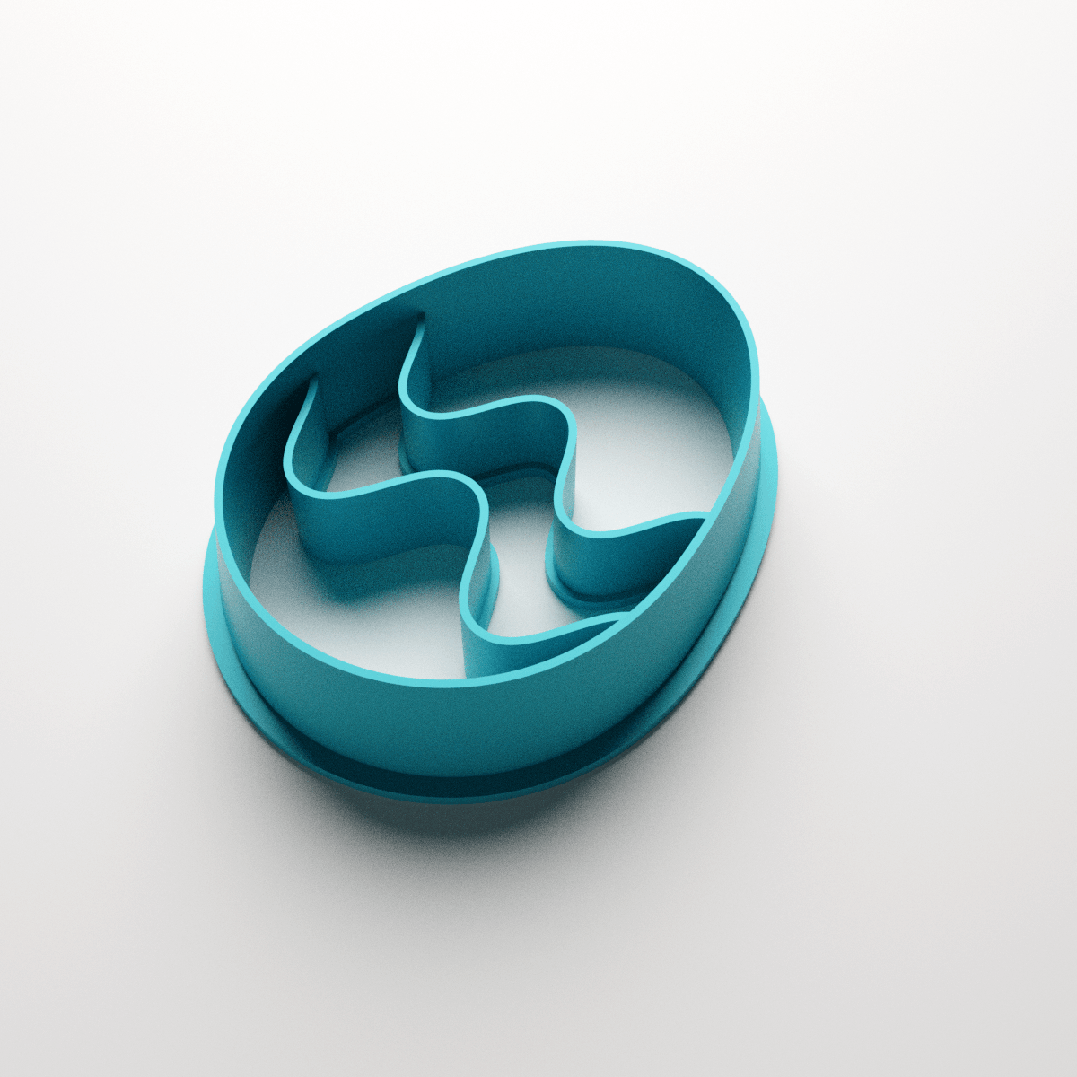 Easter Egg Wavy Clay Cutter - Claylab