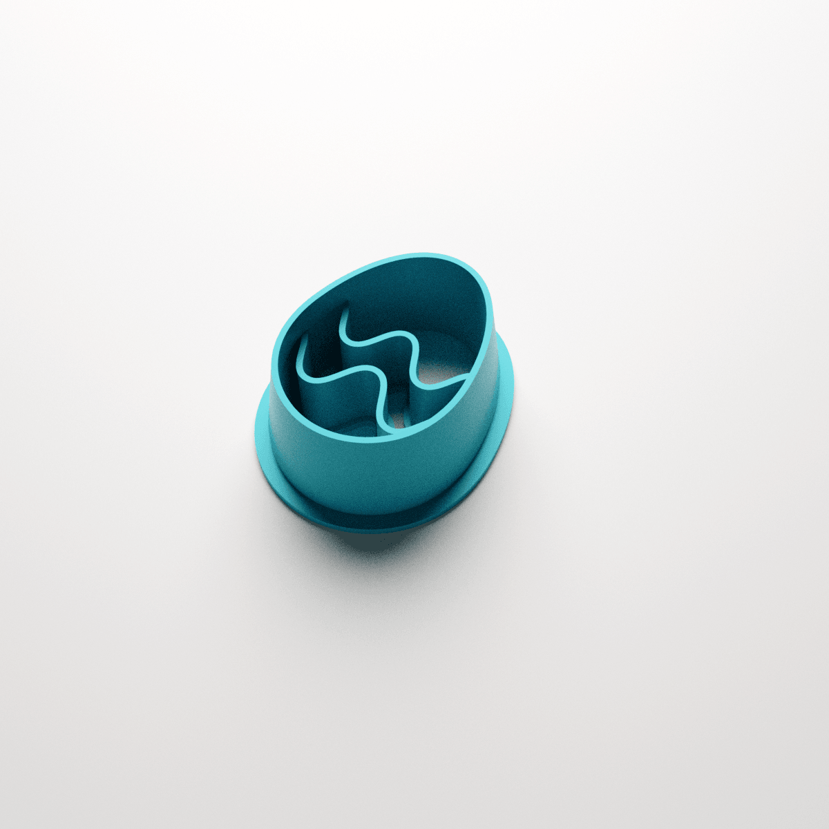 Easter Egg Wavy Stud Clay Cutter - Claylab