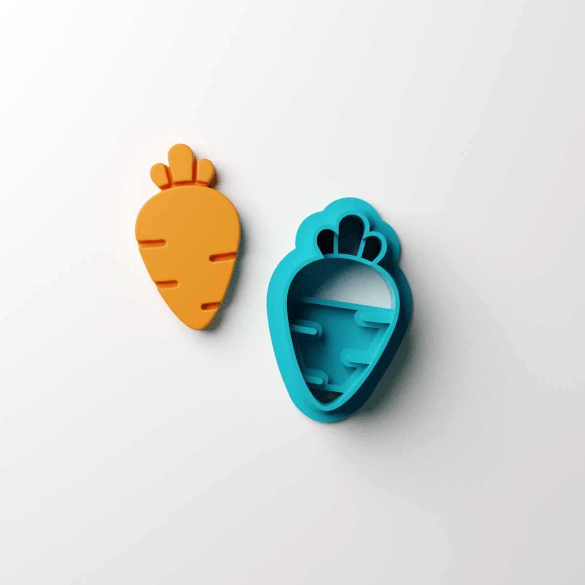 Easter Carrot Stud Clay Cutter - Claylab