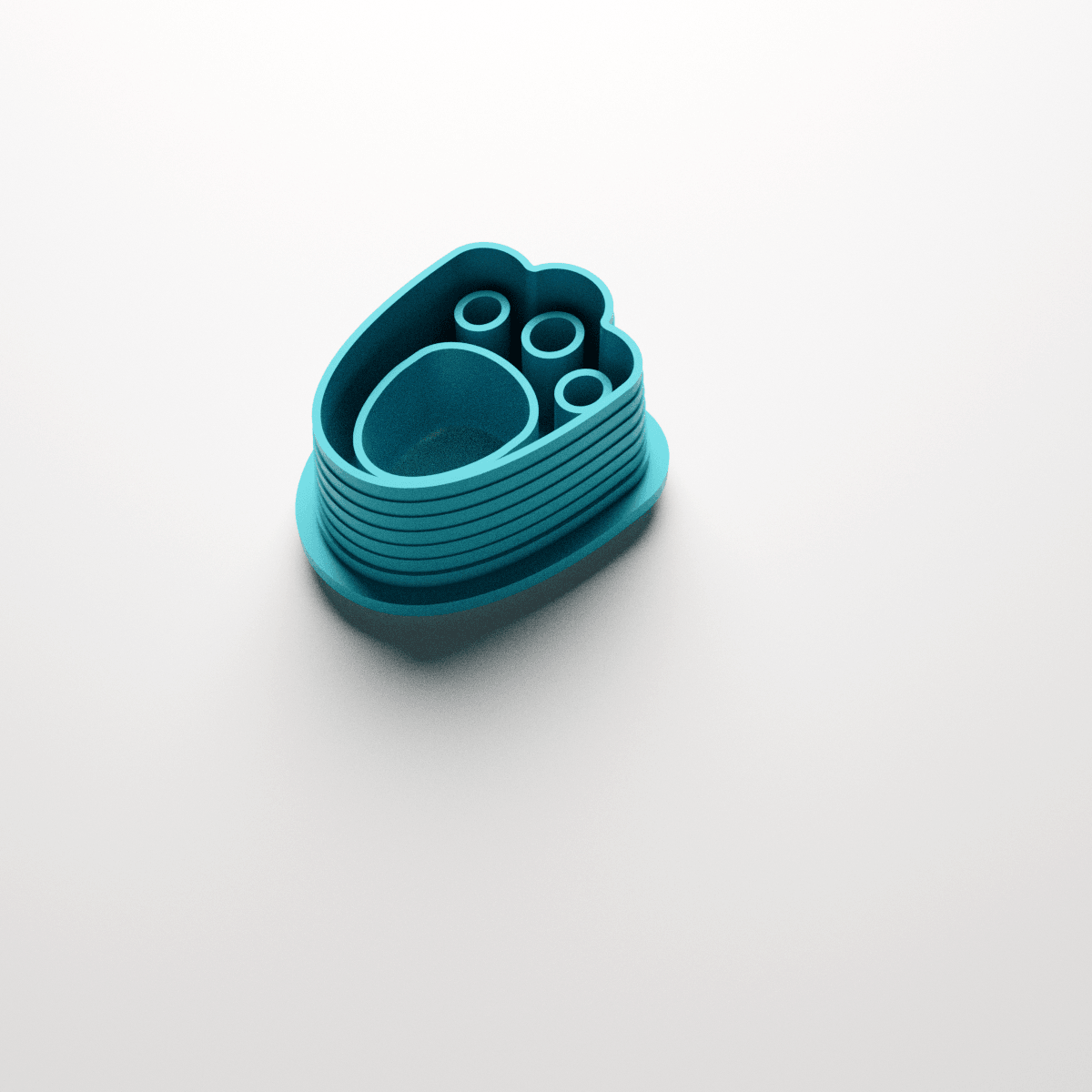 Rabbit's Foot Stud Clay Cutter - Claylab