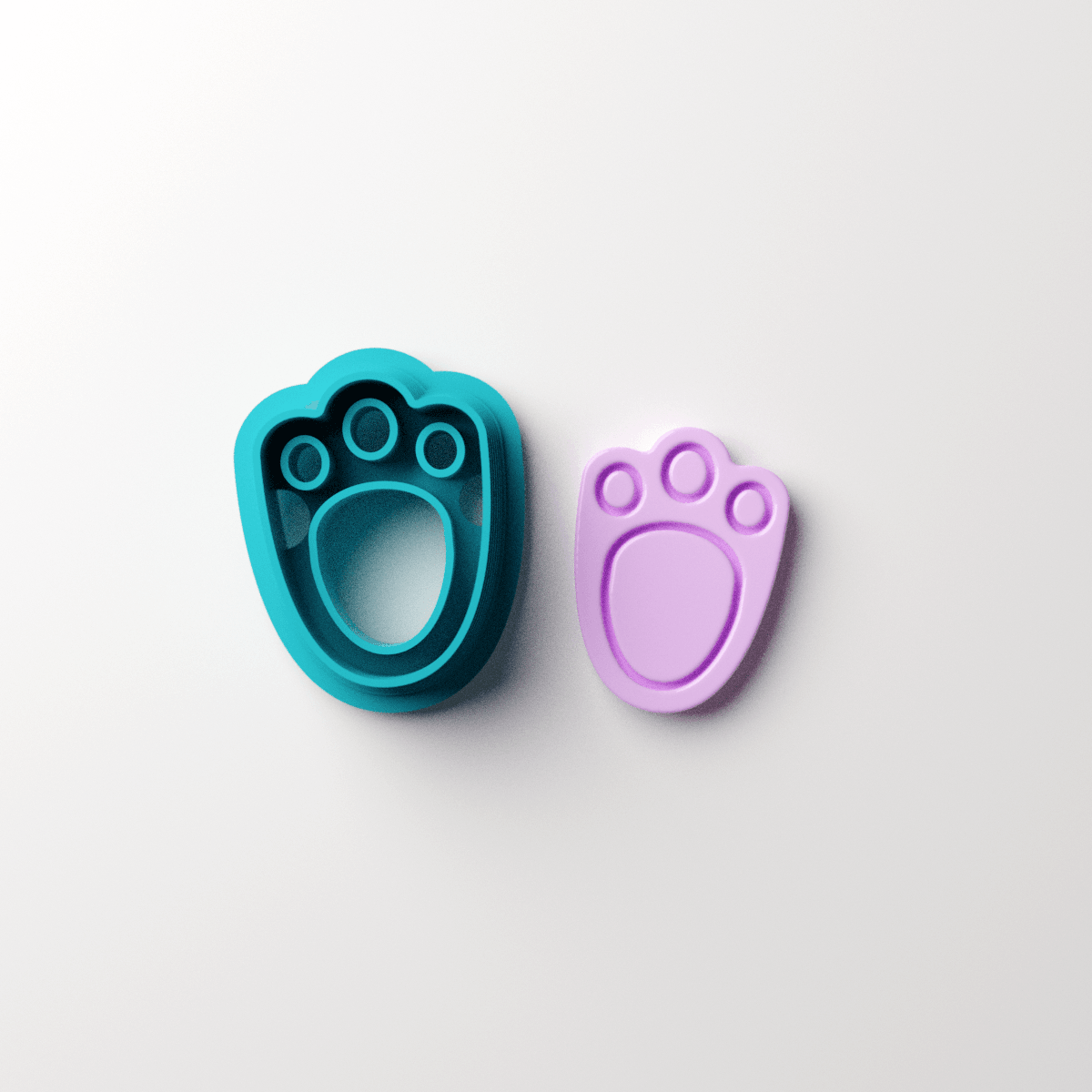 Rabbit's Foot Stud Clay Cutter - Claylab