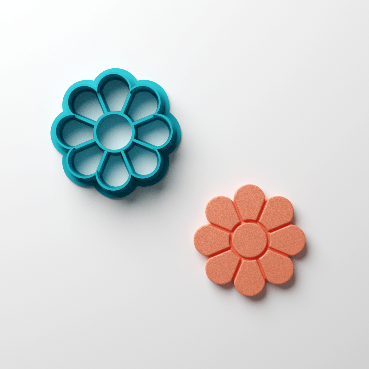 8 Petal Flower Clay Cutter - Claylab