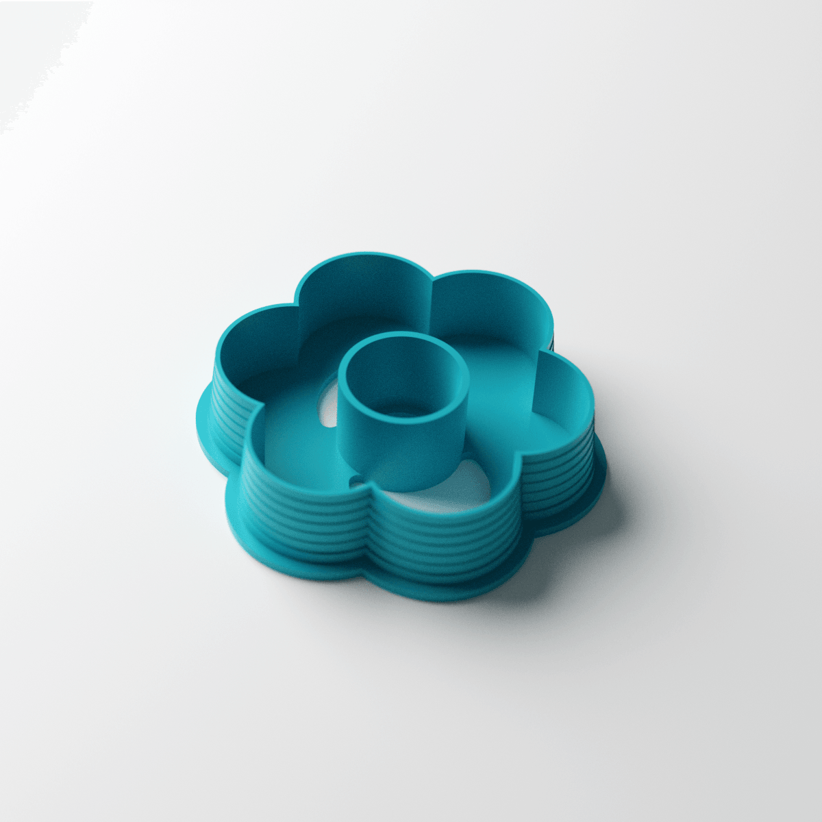 6 Petal Hollow Flower Clay Cutter - Claylab