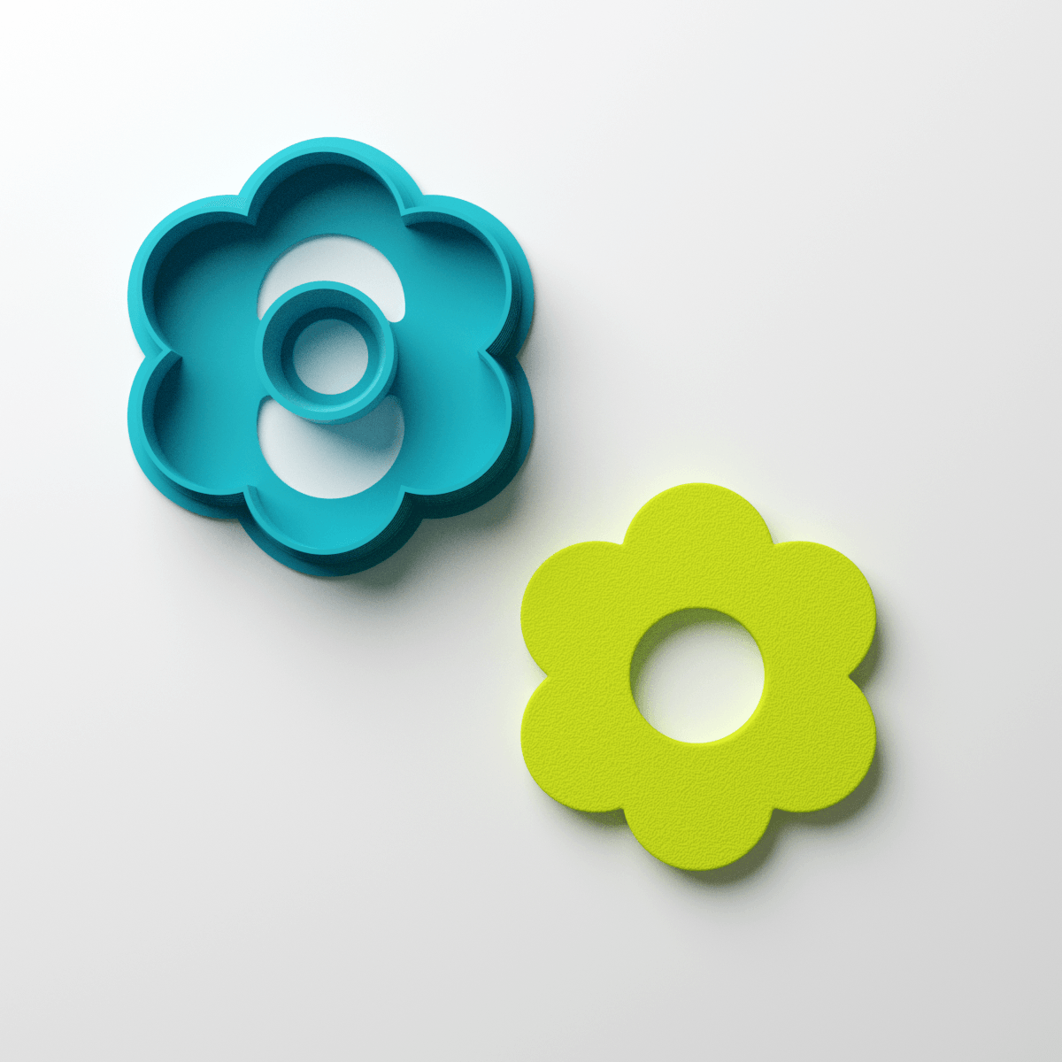 6 Petal Hollow Flower Clay Cutter - Claylab