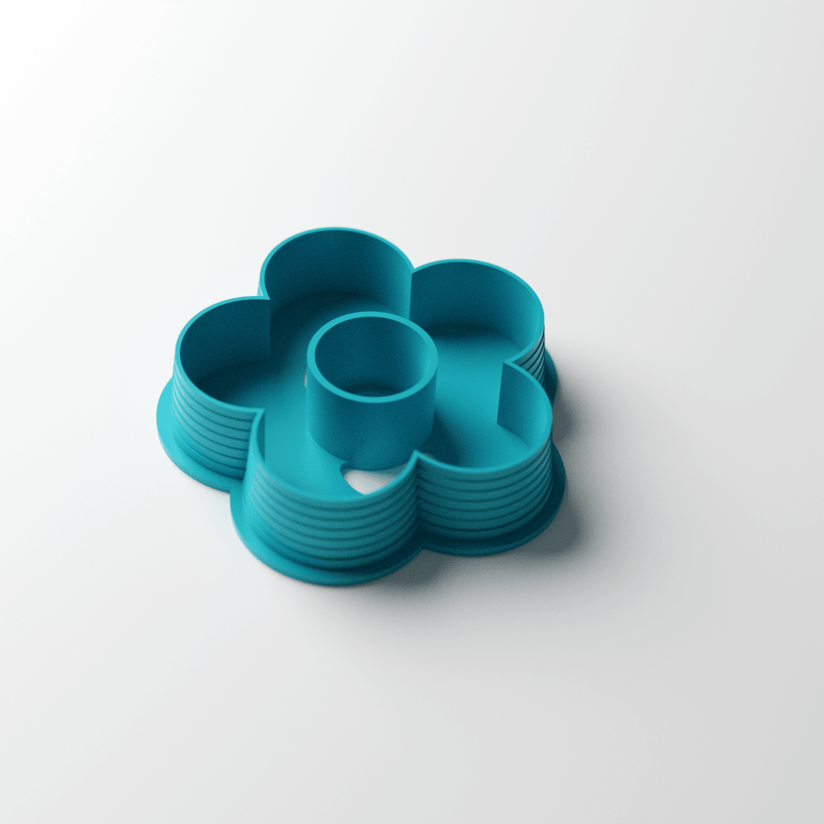 5 Petal Hollow Flower Clay Cutter - Claylab