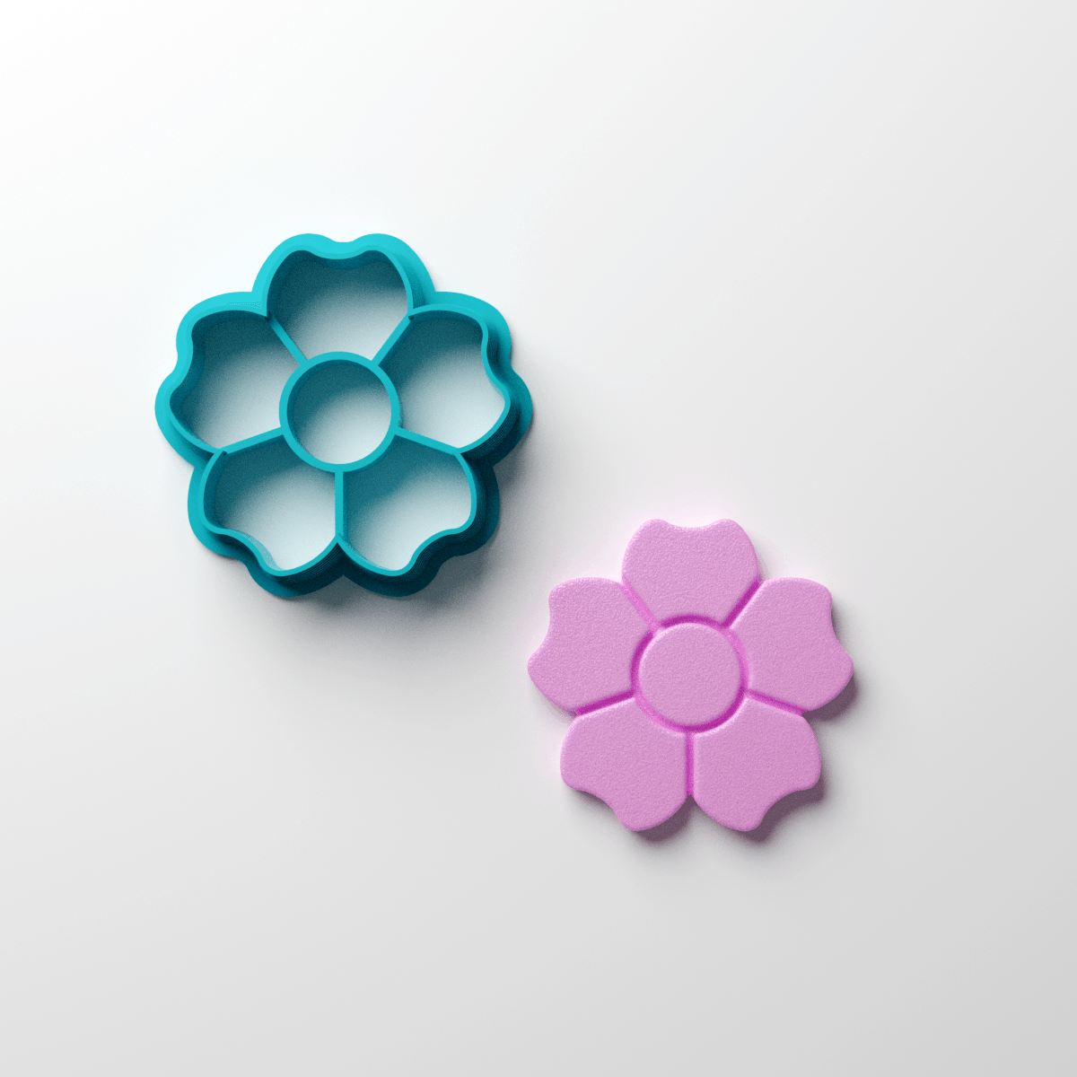 5 'M' Petal Flower Clay Cutter - Claylab