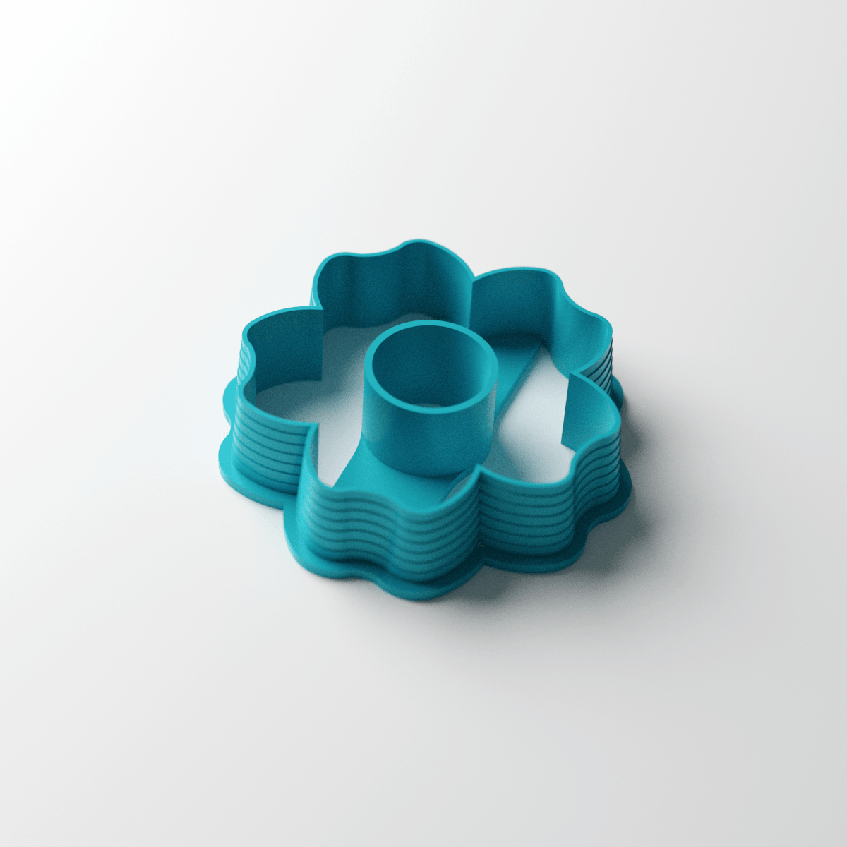 5 'M' Petal Hollow Flower Clay Cutter - Claylab