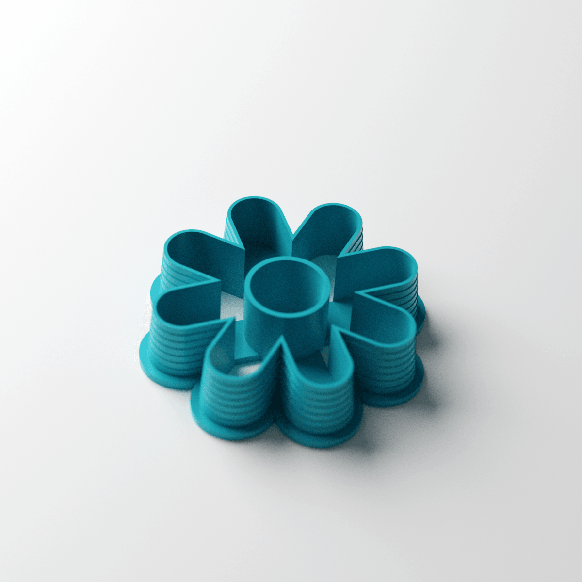 8 Petal Asterisk Hollow Flower Clay Cutter - Claylab