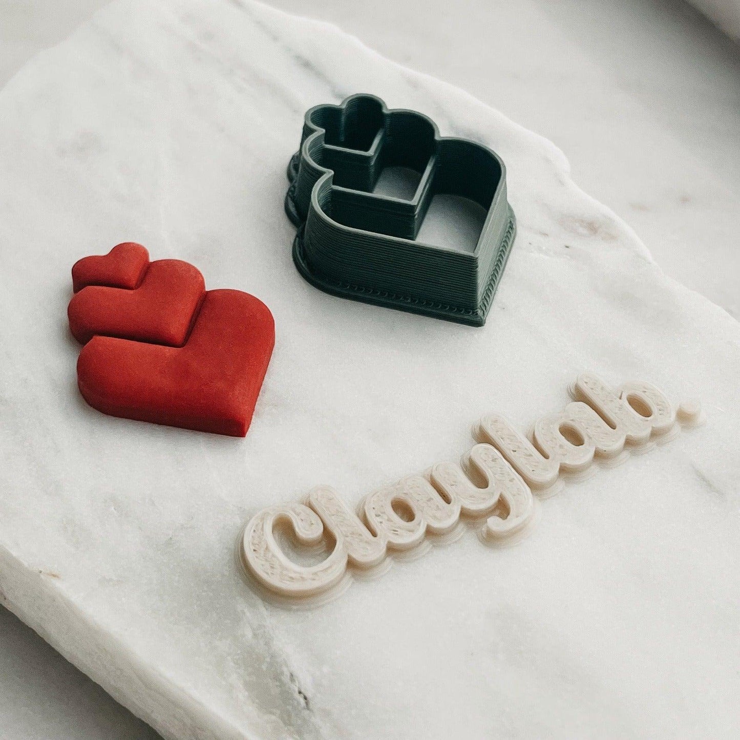 Growing Heart Trio Clay Cutter - Claylab