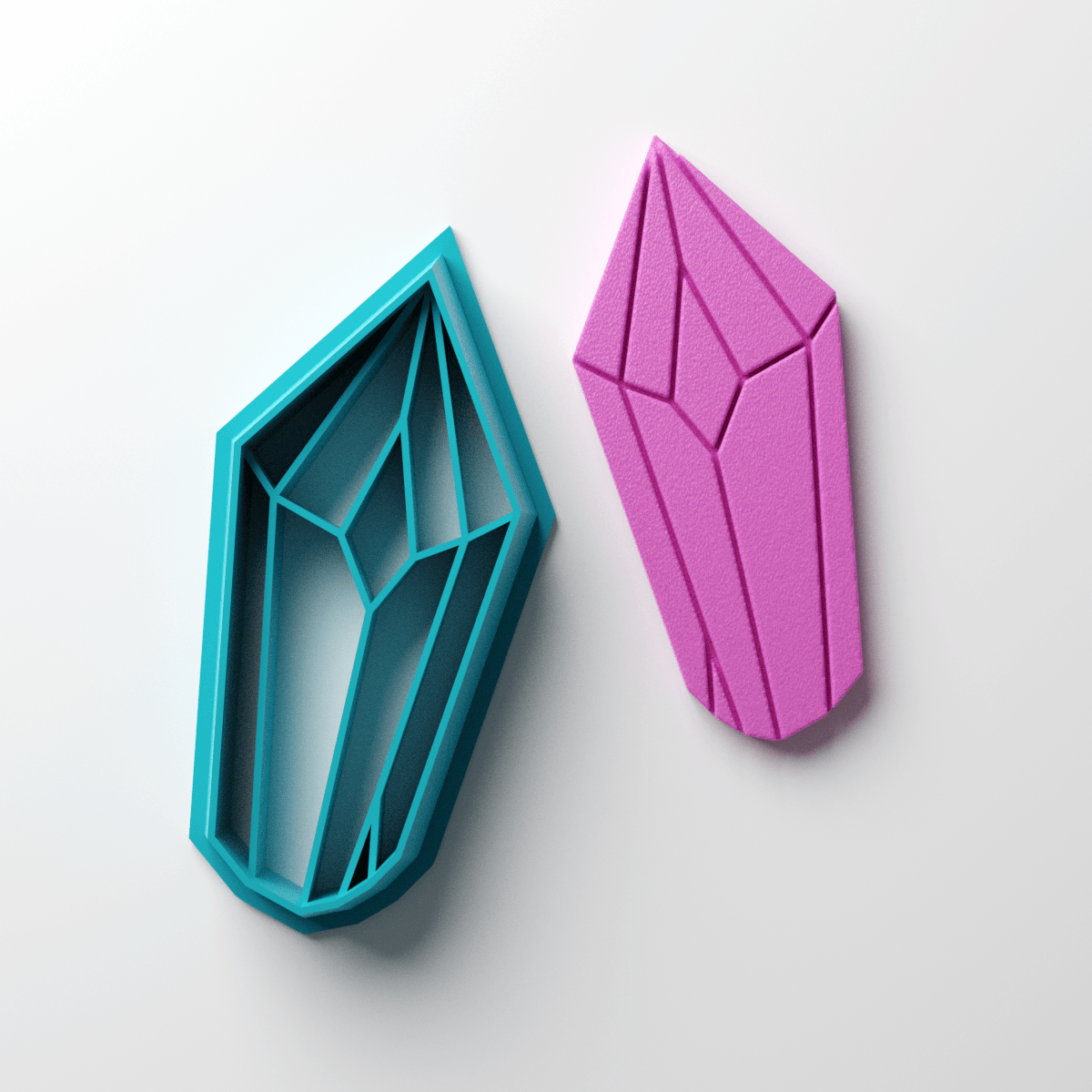 Thick Crystal Shard Clay Cutter - Claylab