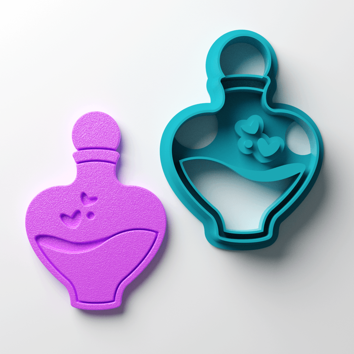 Love Potion Bottle Clay Cutter - Claylab