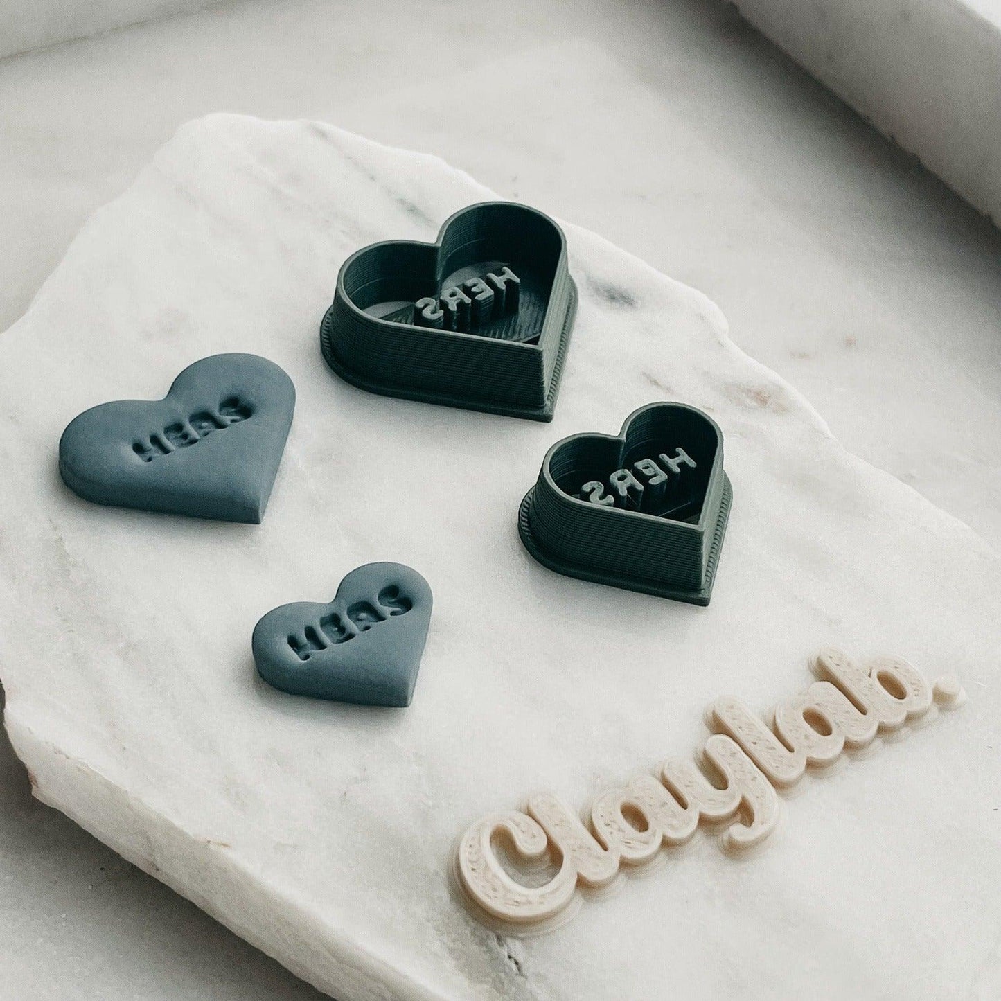 HERS Candy Heart Clay Cutter - Claylab