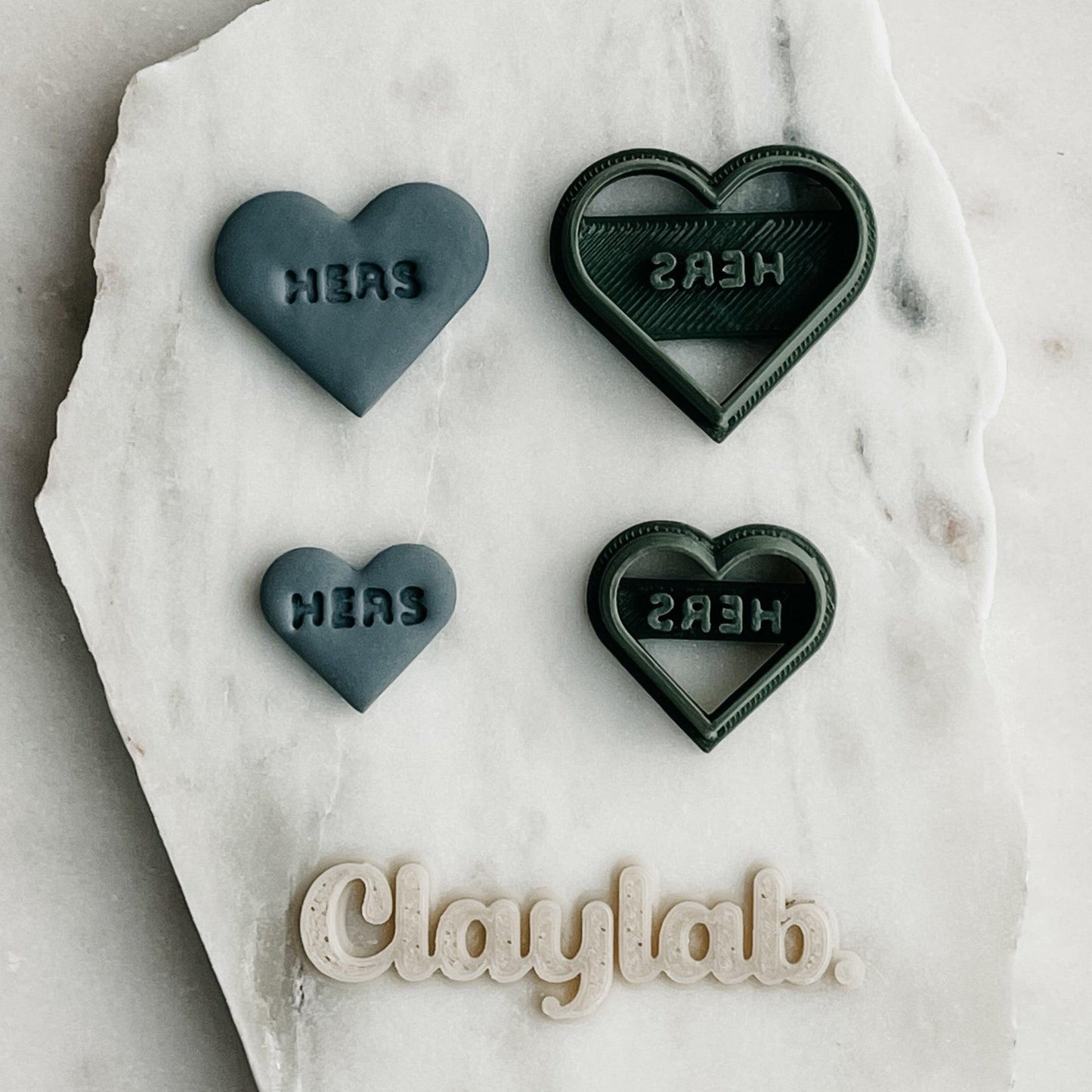 HERS Candy Heart Clay Cutter - Claylab