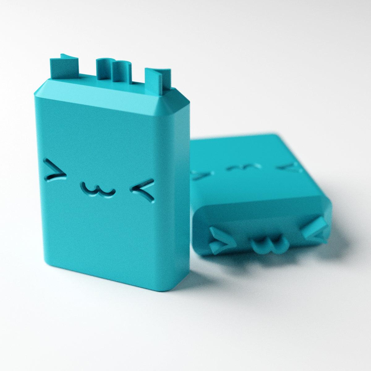 Happy Squint Kawaii Face Micro Stamp - Claylab