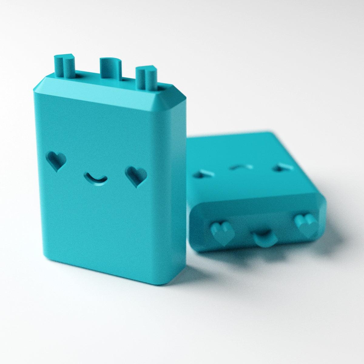 Heart Eyes Kawaii Face Micro Stamp - Claylab