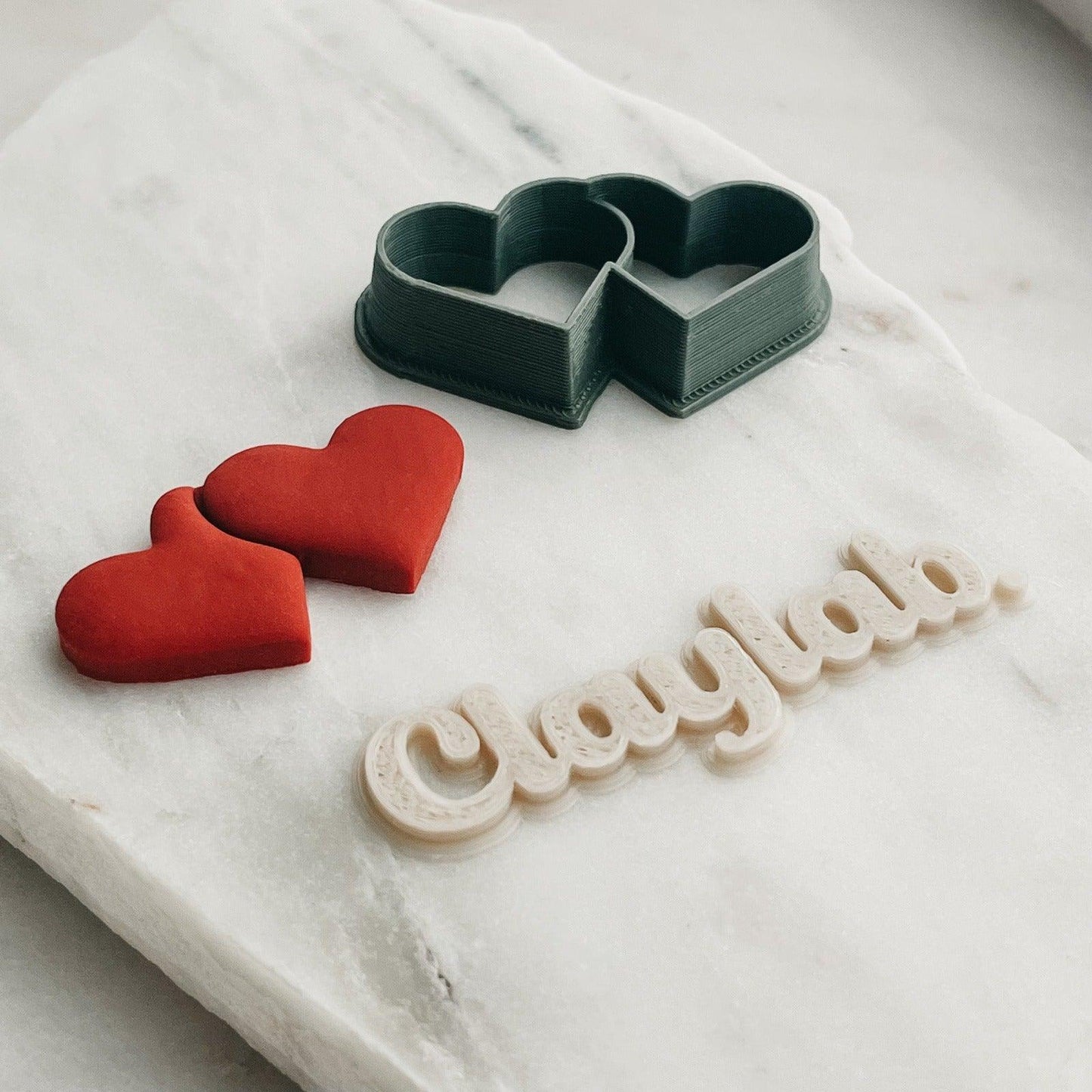 Heart Pair Clay Cutter - Claylab