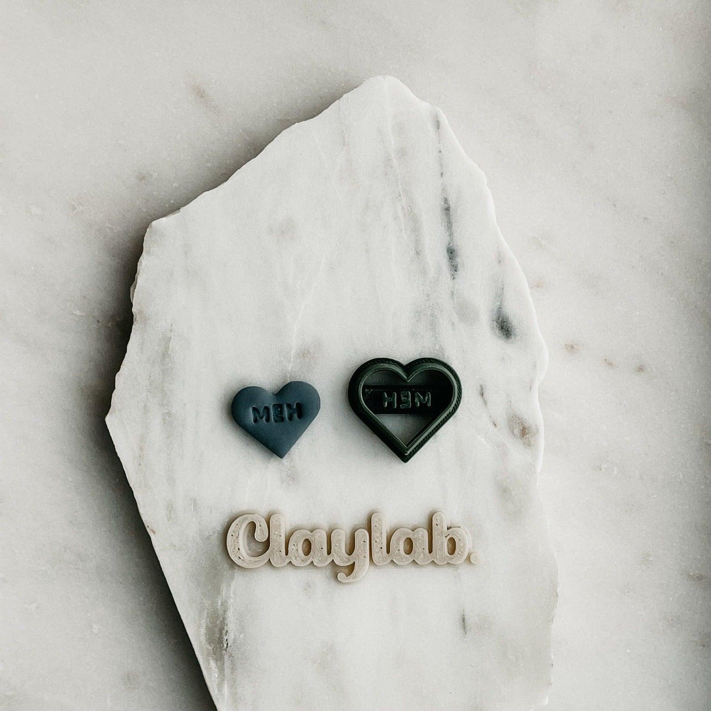 MEH Candy Heart Clay Cutter - Claylab