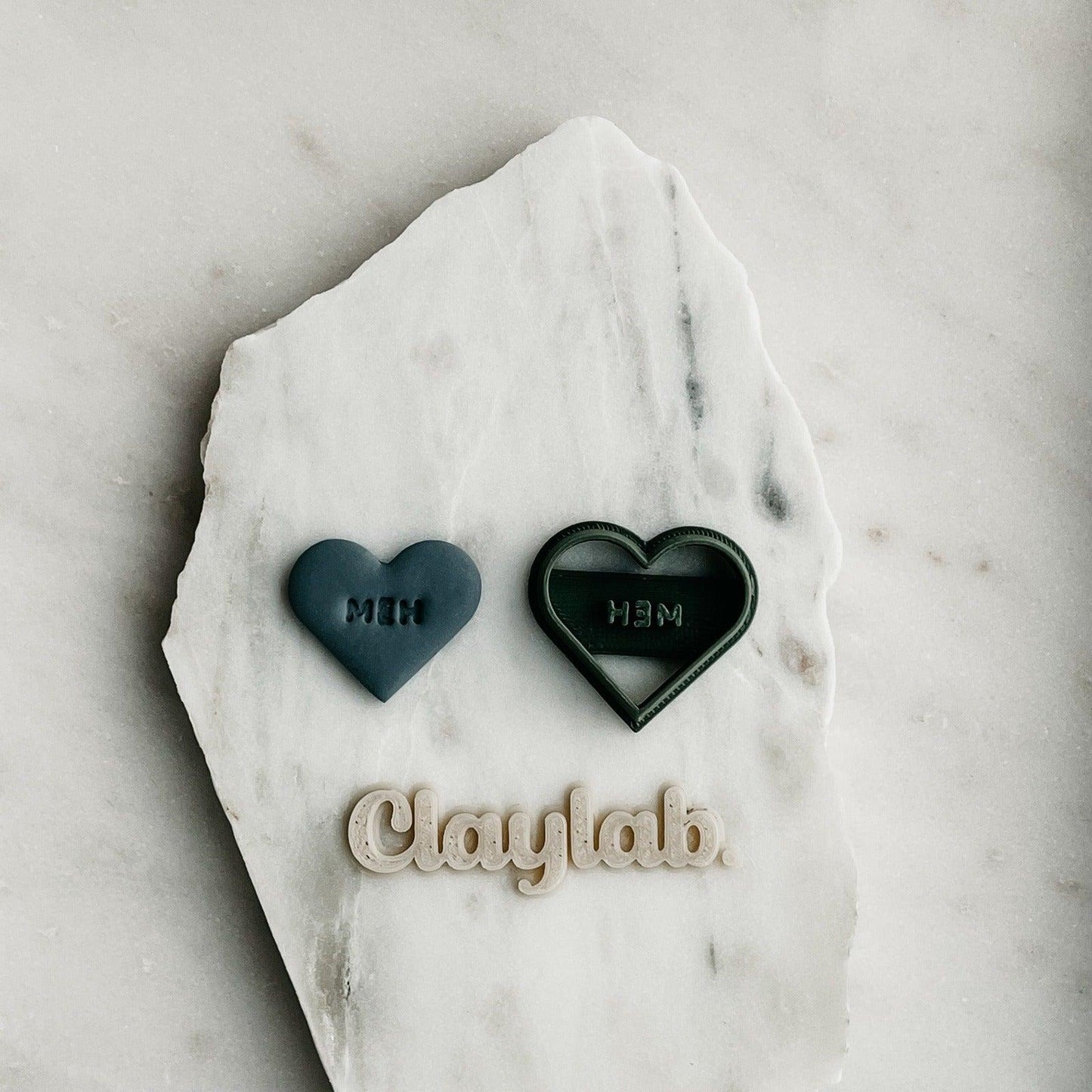 MEH Candy Heart Clay Cutter - Claylab