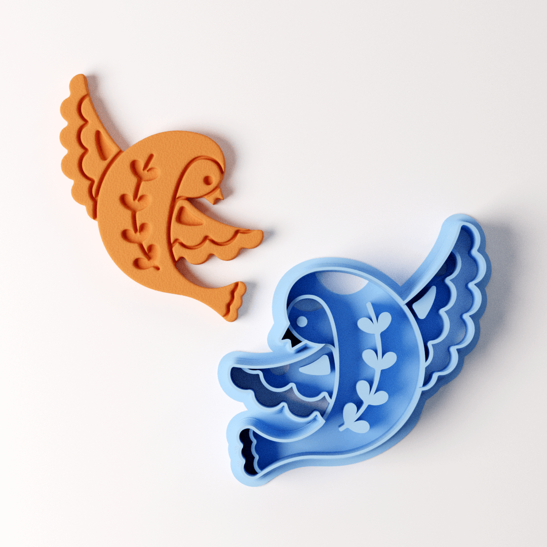 Ornate Bird Clay Cutter - Claylab