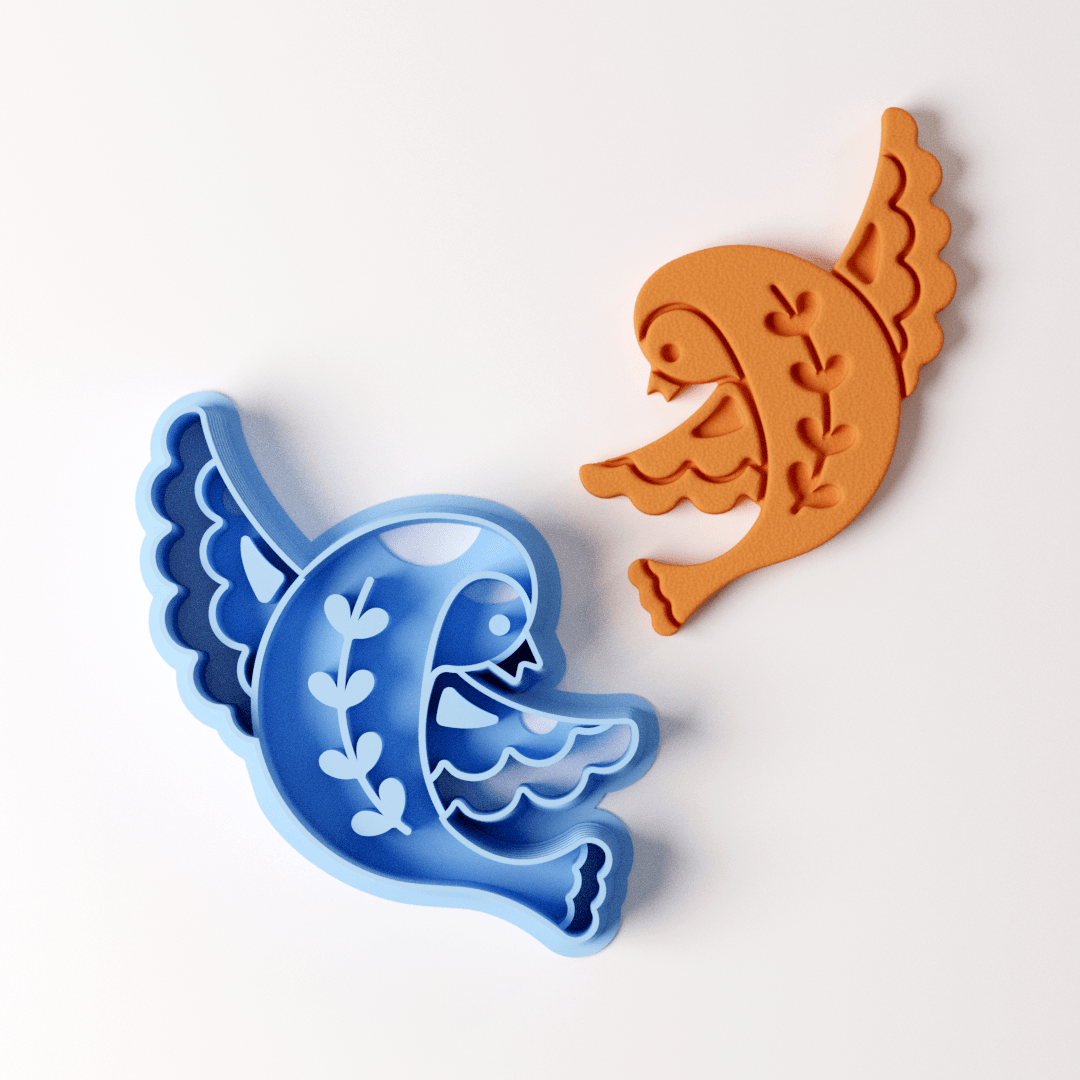 Ornate Bird Clay Cutter - Claylab