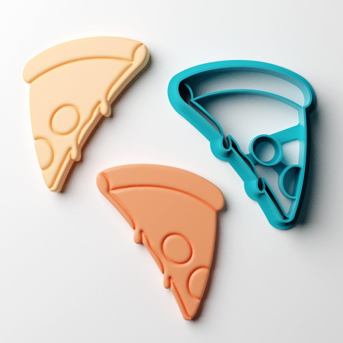 Pizza Kawaii Clay Cutter Pair - Claylab