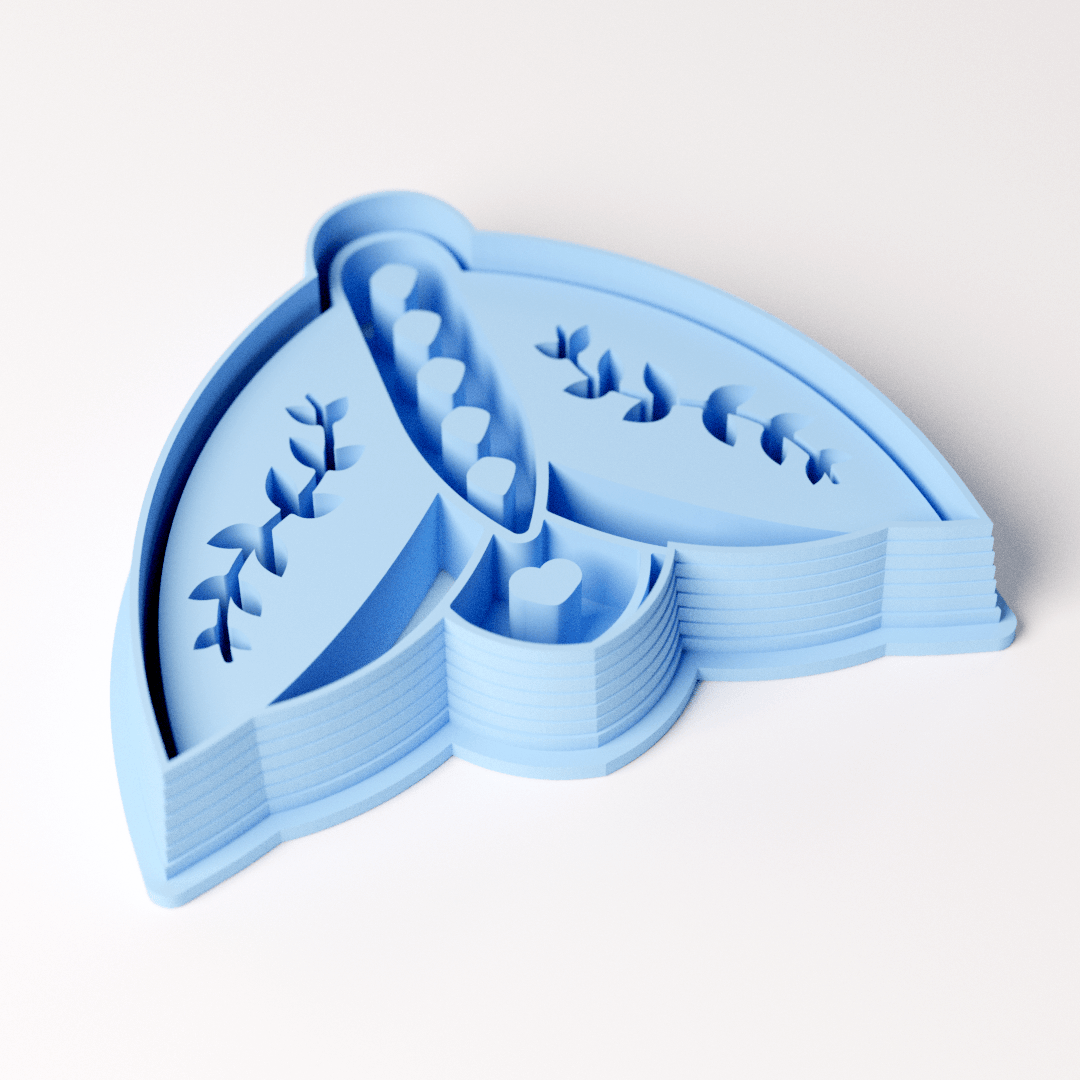 Ornate Tulip Drop Clay Cutter - Claylab