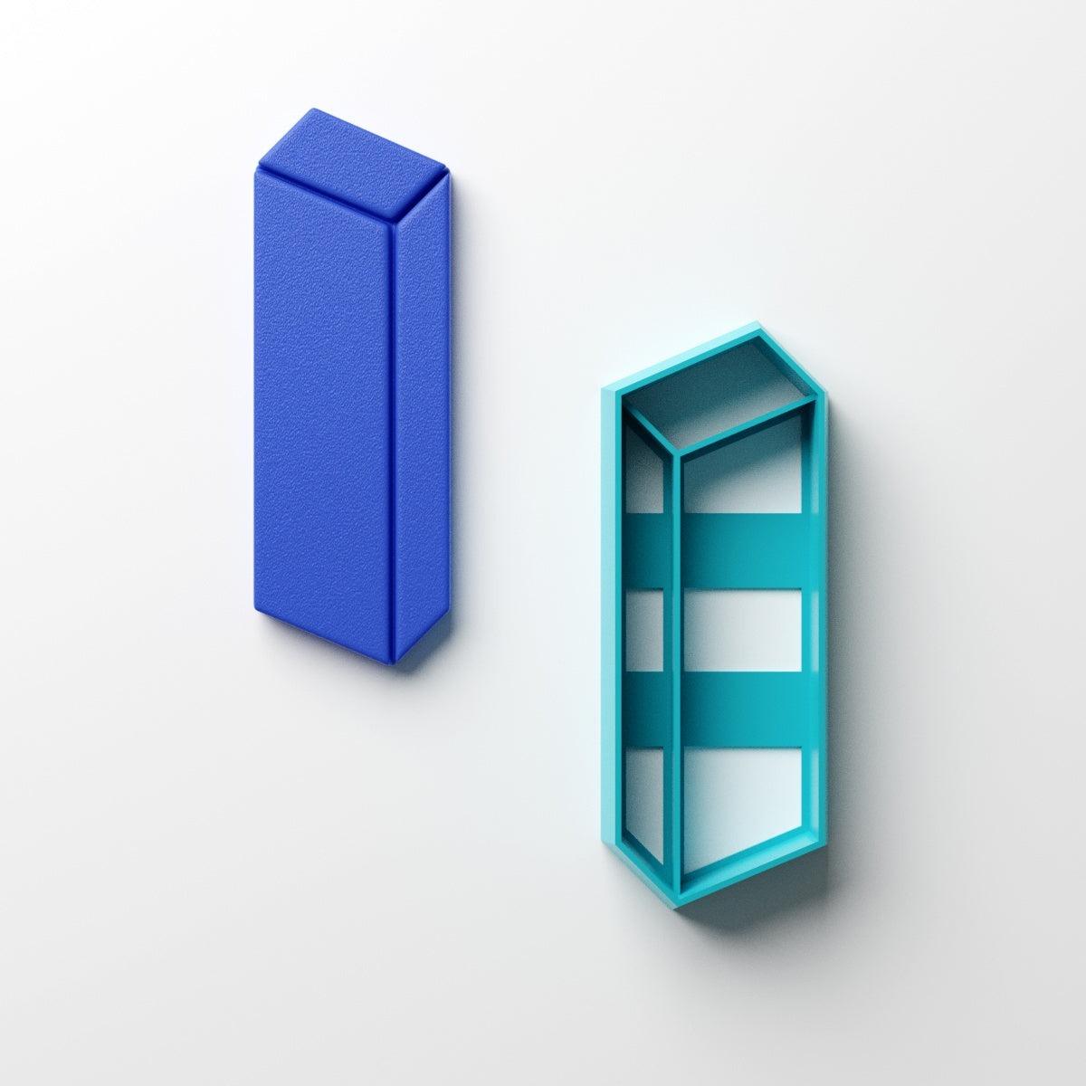 Retro 3D Rectangle Shape Clay Cutter - Claylab