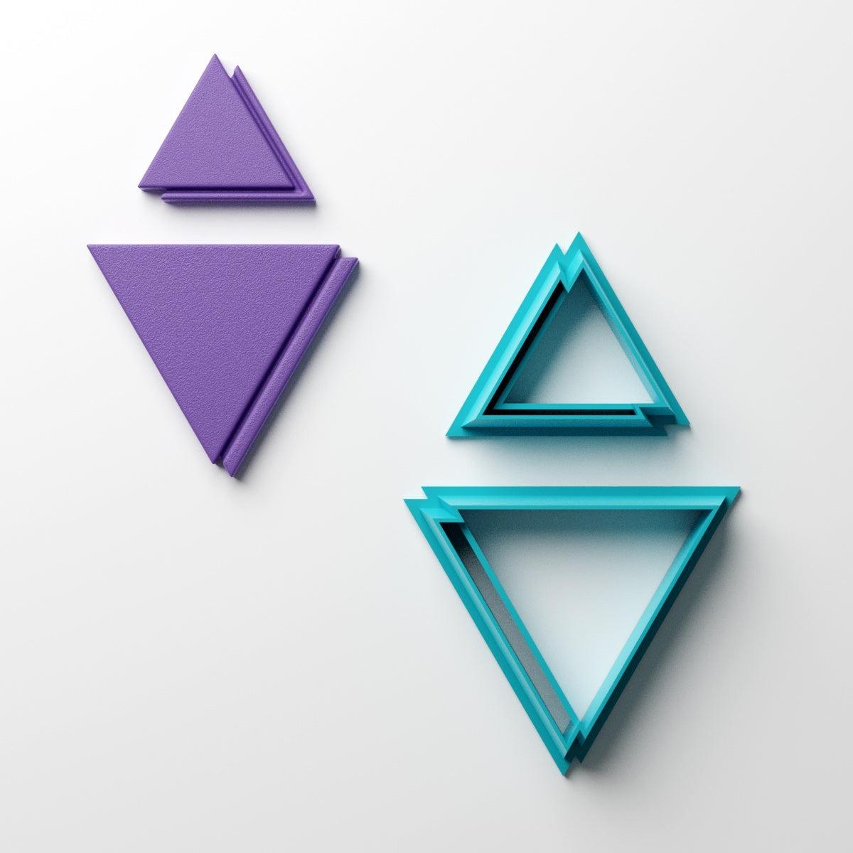 Retro 3D Triangle Dangle Clay Cutter - Claylab